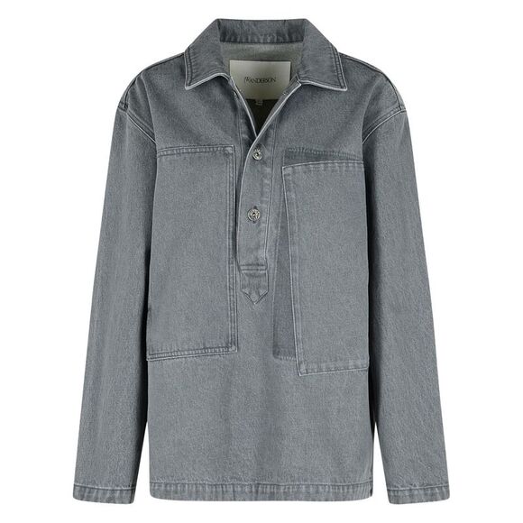 Jw Anderson 'Rugby' Grey Denim Shirt Women